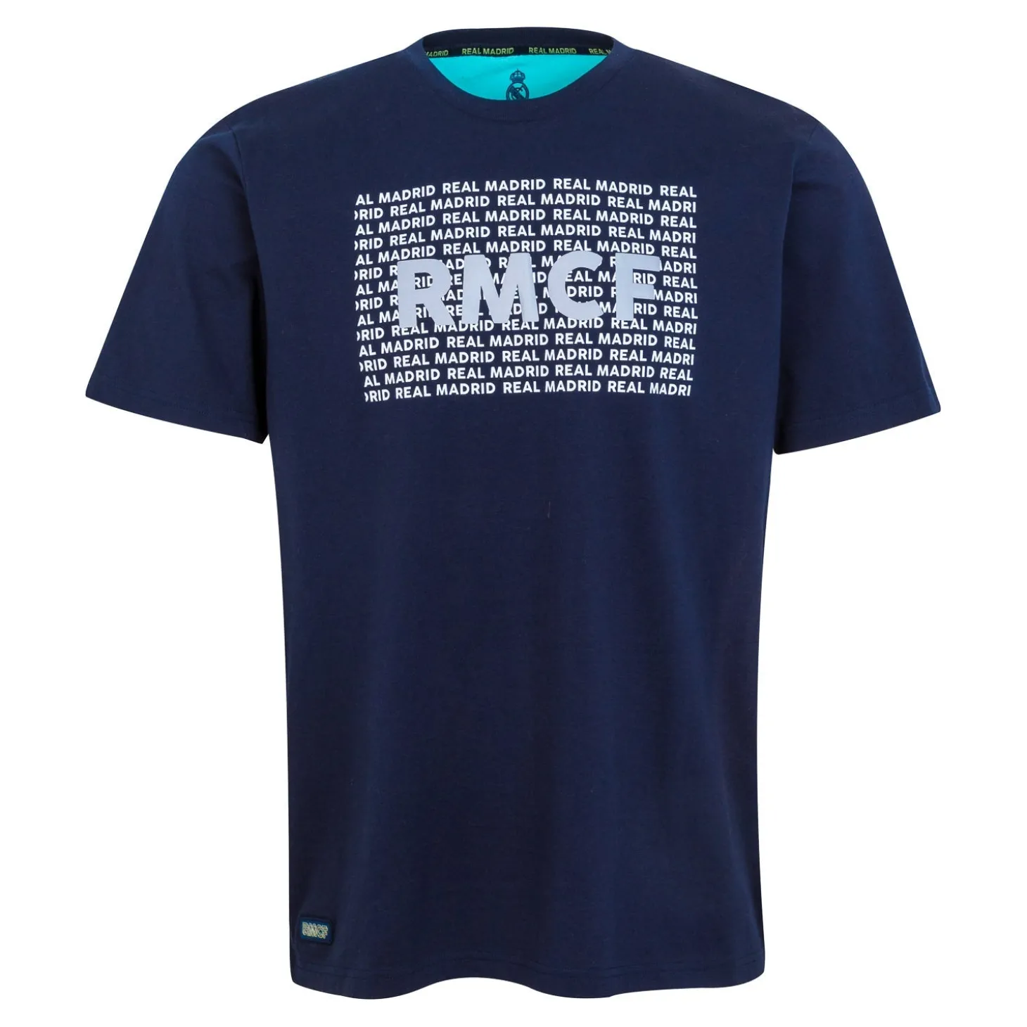 Foundry T-Shirts^Bernabéu Neon Lights Mens RMCF Print T-Shirt Navy