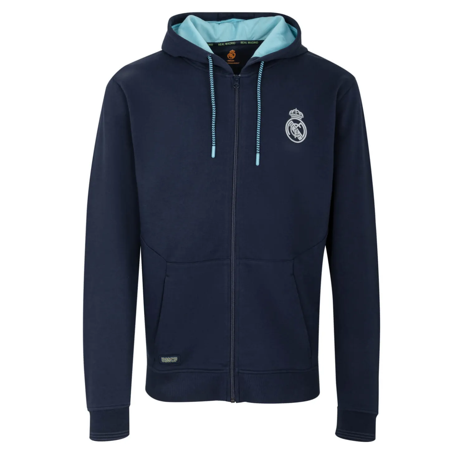 Foundry Sweatshirts^Bernabéu Neon Lights Mens Zip Through Hoodie Navy