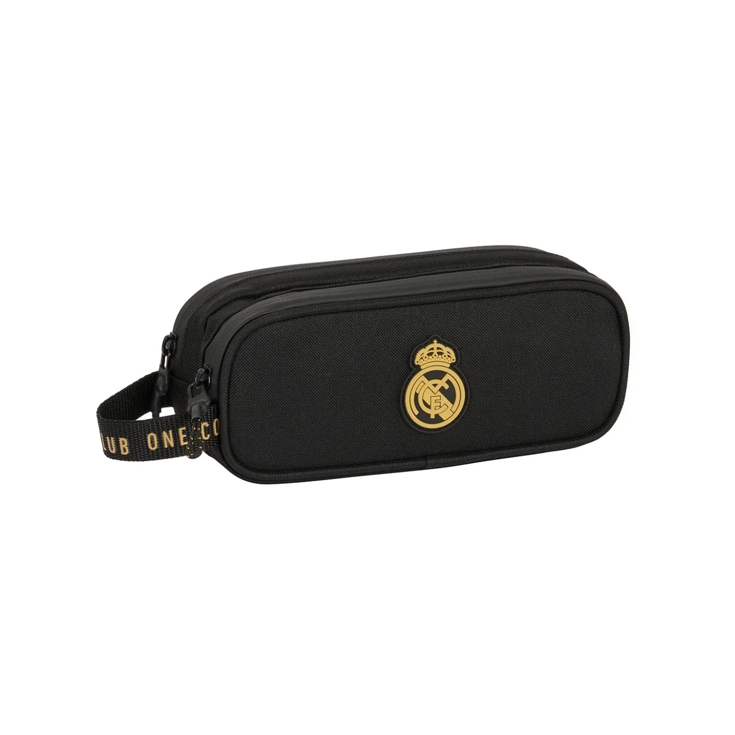 SAFTA S.A. Stationery^Double Pencil Case Black/Mustard Real Madrid