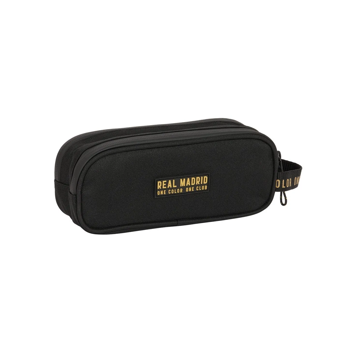 SAFTA S.A. Stationery^Double Pencil Case Black/Mustard Real Madrid