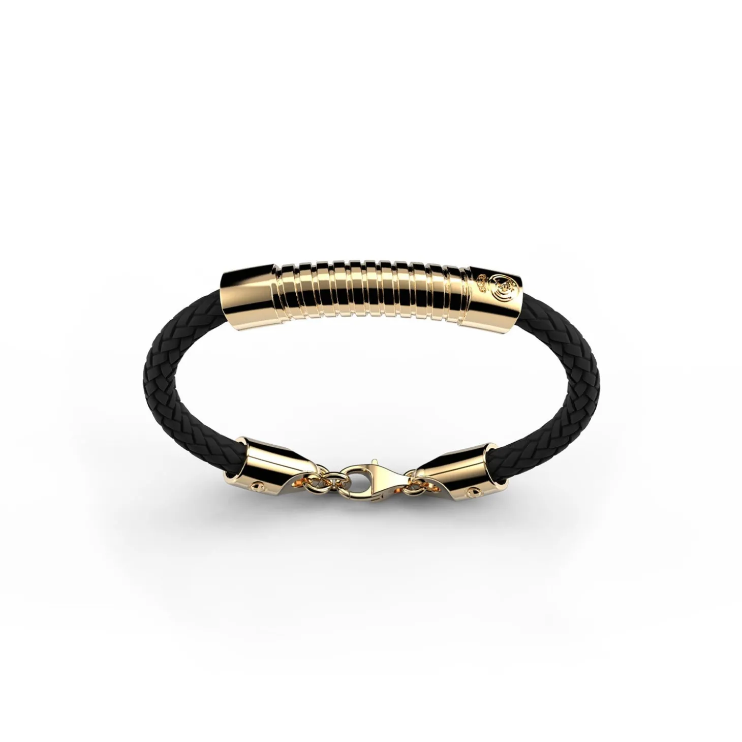 Sikno Jewellery, S.L. Jewellery^Leather Bracelet Gold Size 20