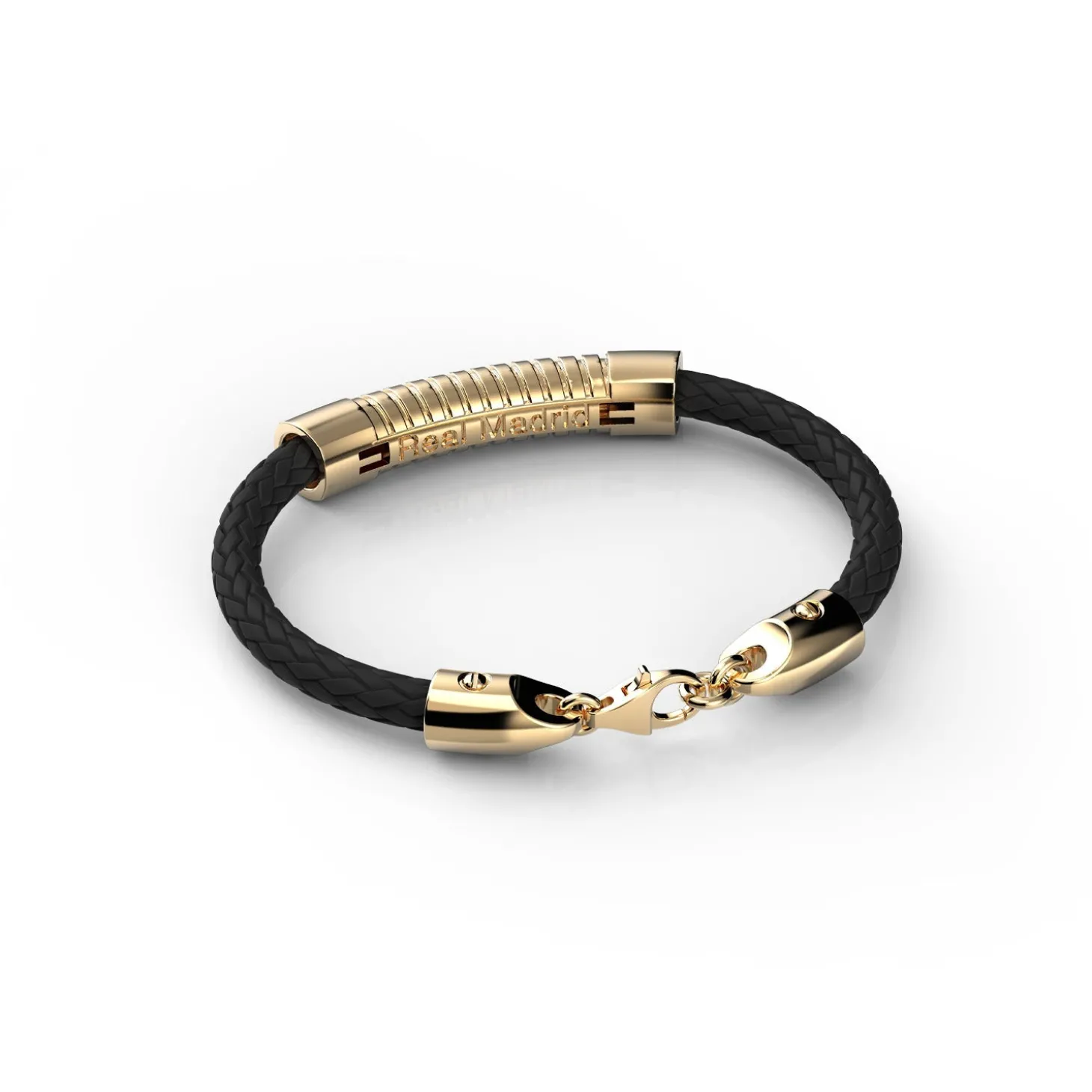 Sikno Jewellery, S.L. Jewellery^Leather Bracelet Gold Size 20