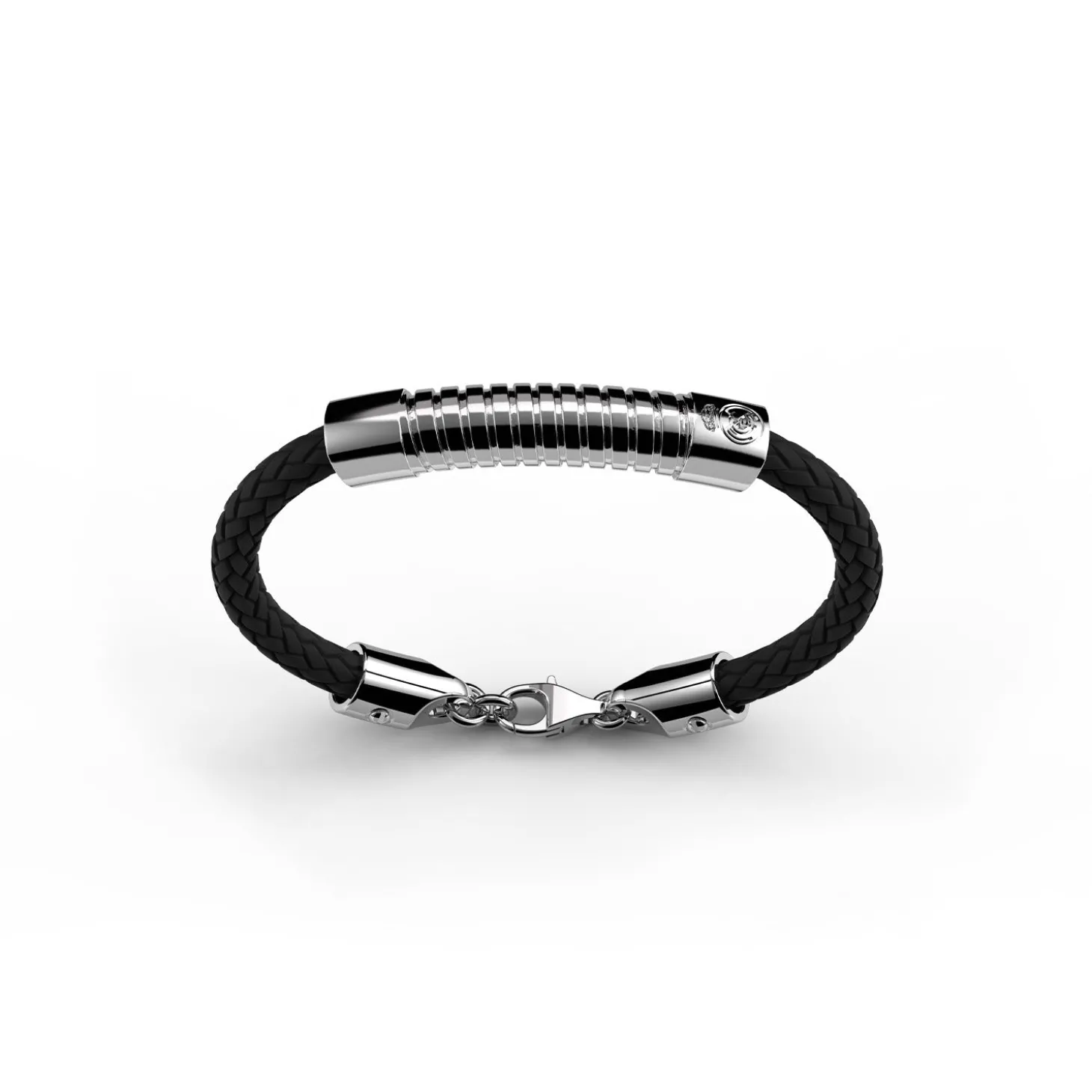Sikno Jewellery, S.L. Jewellery^Leather Bracelet Silver Size 20