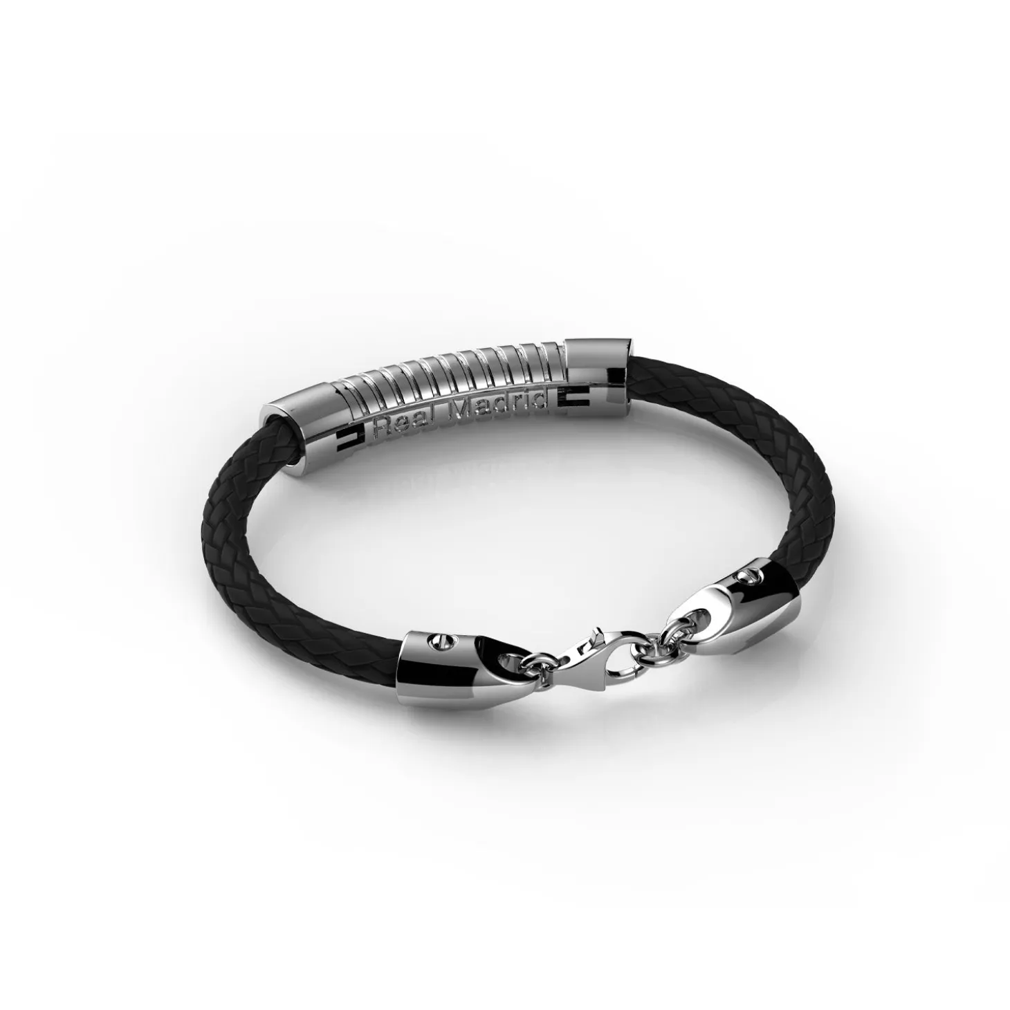 Sikno Jewellery, S.L. Jewellery^Leather Bracelet Silver Size 20