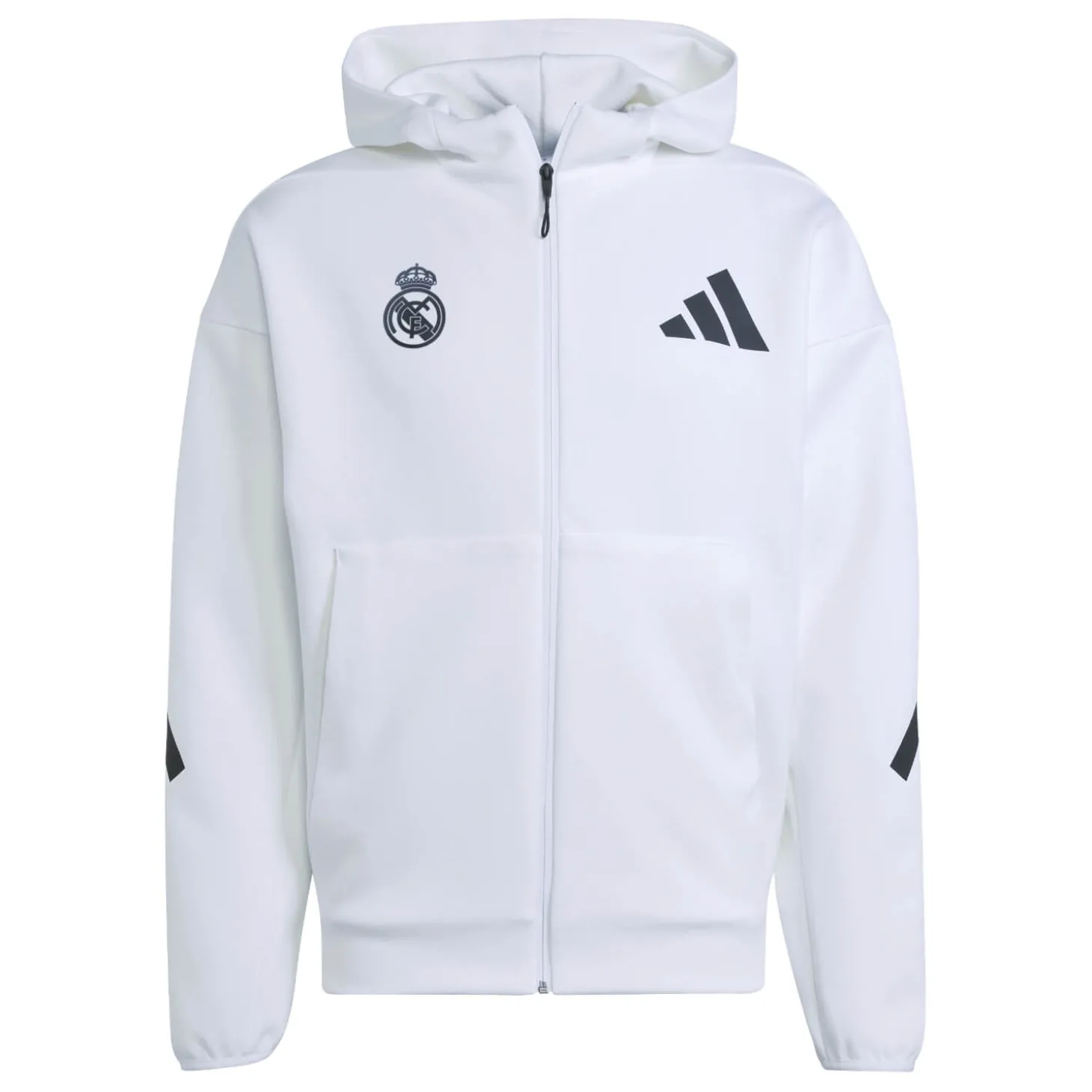 Adidas España, S.A.U Jackets | Sweatshirts^Mens adidas Real Urban Full Zip Hoodie White