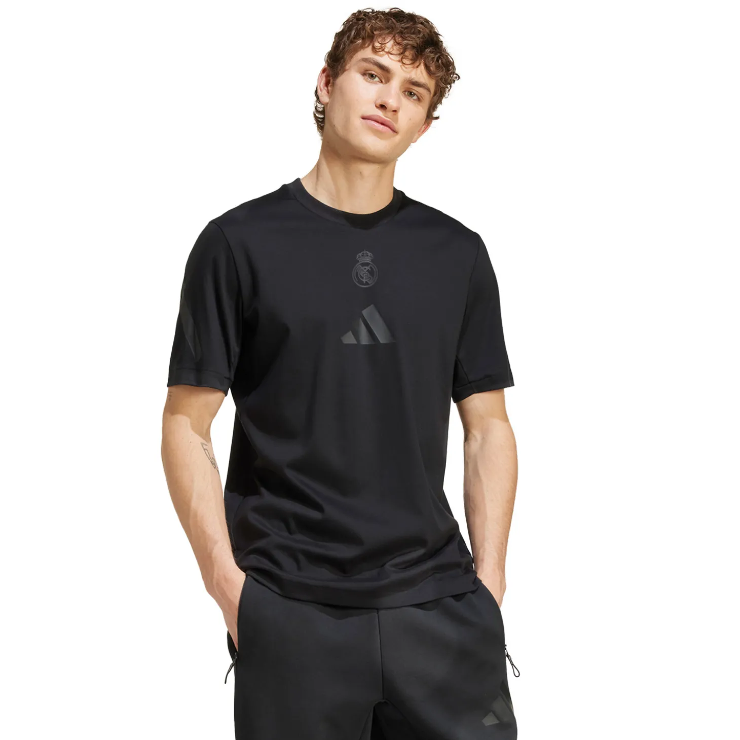 Adidas España, S.A.U T-Shirts | T-Shirts^Mens adidas Real Urban T-Shirt Black