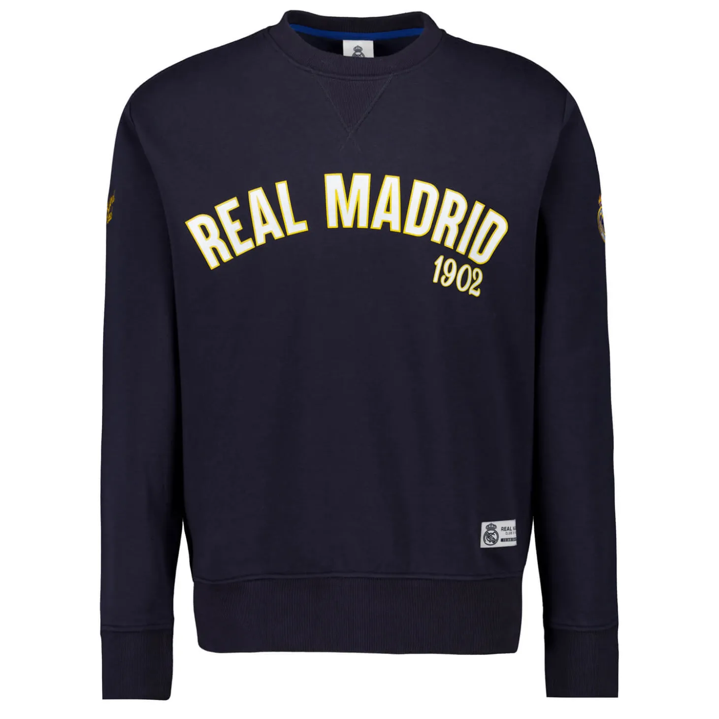 MBA Solutions Sweatshirts^Mens Baseball Crewneck Sweatshirt Navy Real Madrid