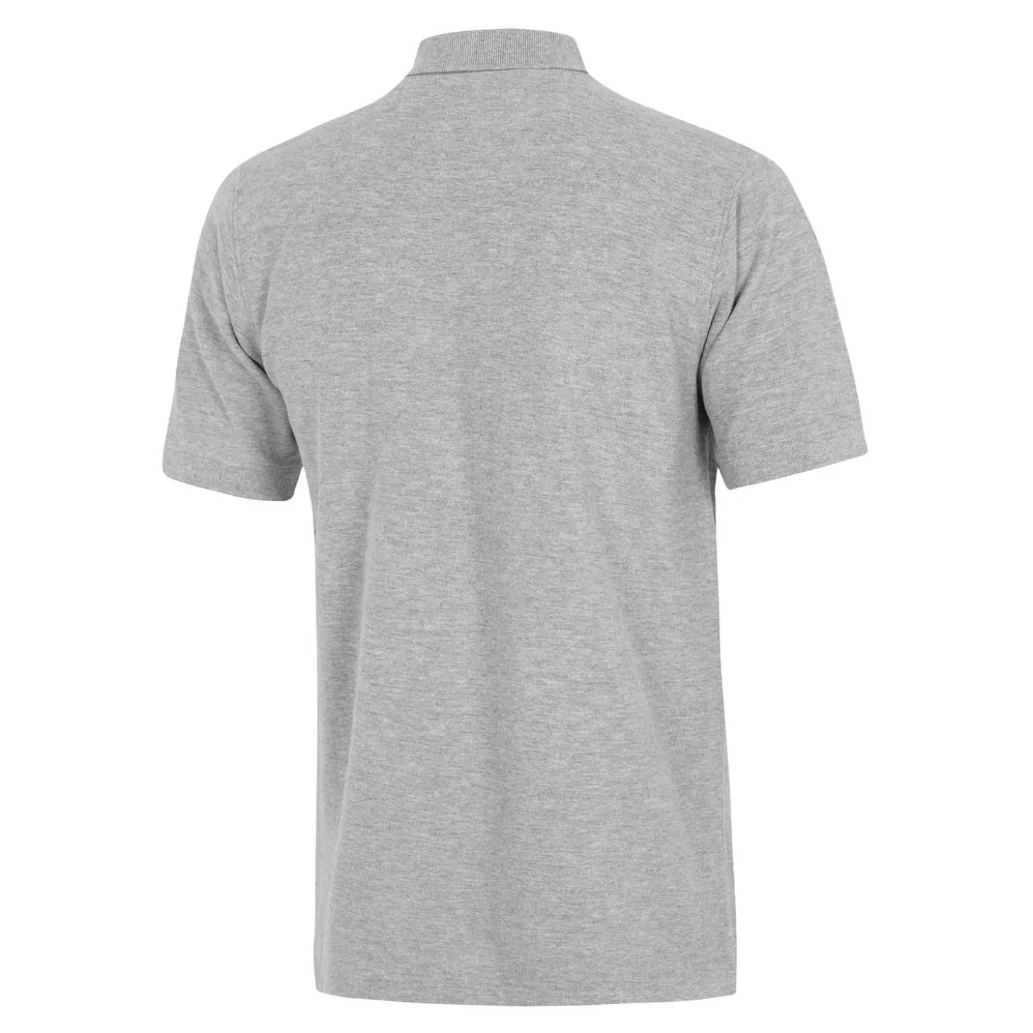 T&F Polos^Mens Essentials Color Crest Polo Light Grey