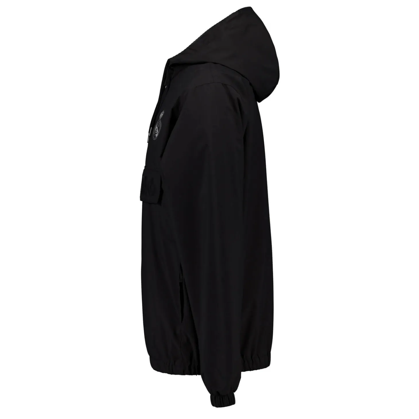MBA Solutions Jackets^Mens Outerwear Hooded Lightweight Anorak Black Real Madrid