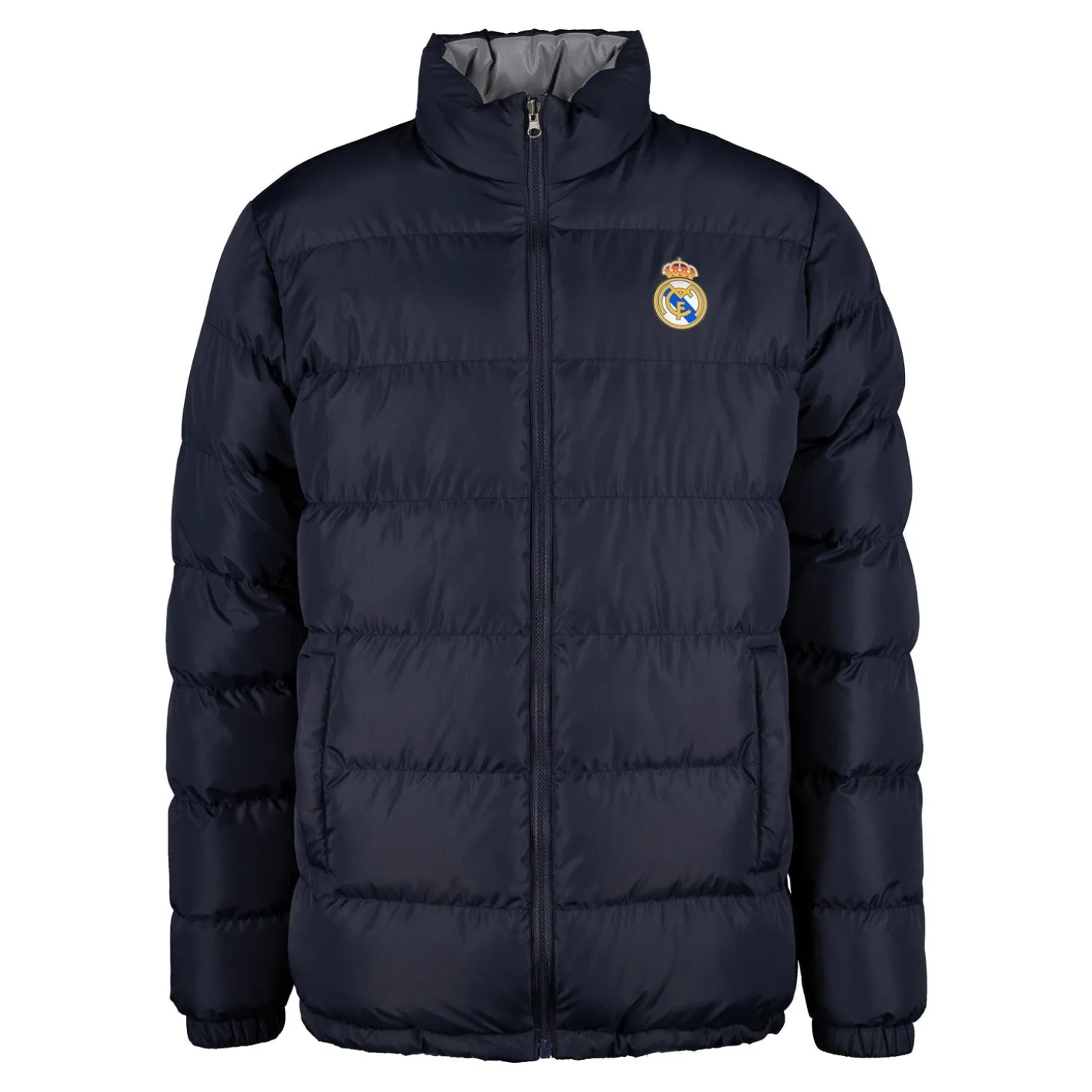 MBA Solutions Jackets^Mens Outerwear Reversible Reflective Puffer Jacket Navy