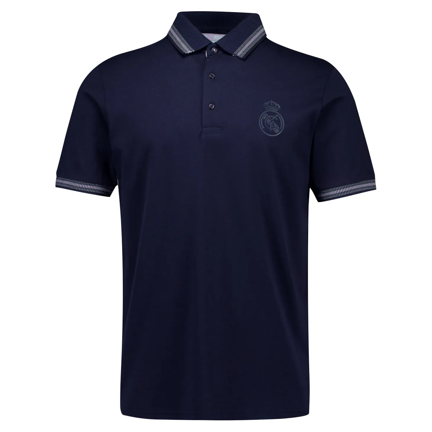 Foundry Polos^Mens Pastel Multi Tipped Polo Shirt Navy Real Madrid