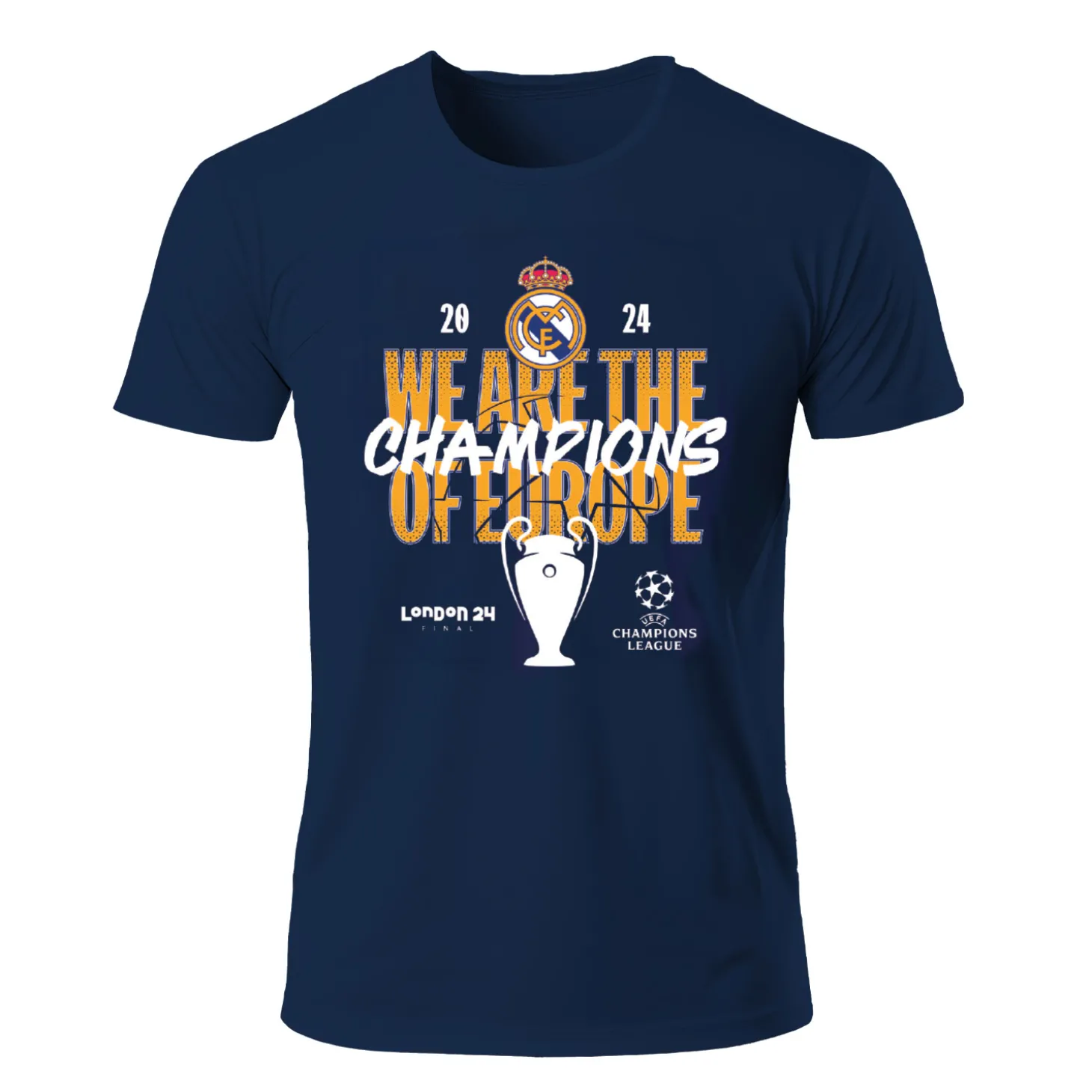 The Great Branding Company T-Shirts^Mens UCL Champions 15 T-Shirt Navy