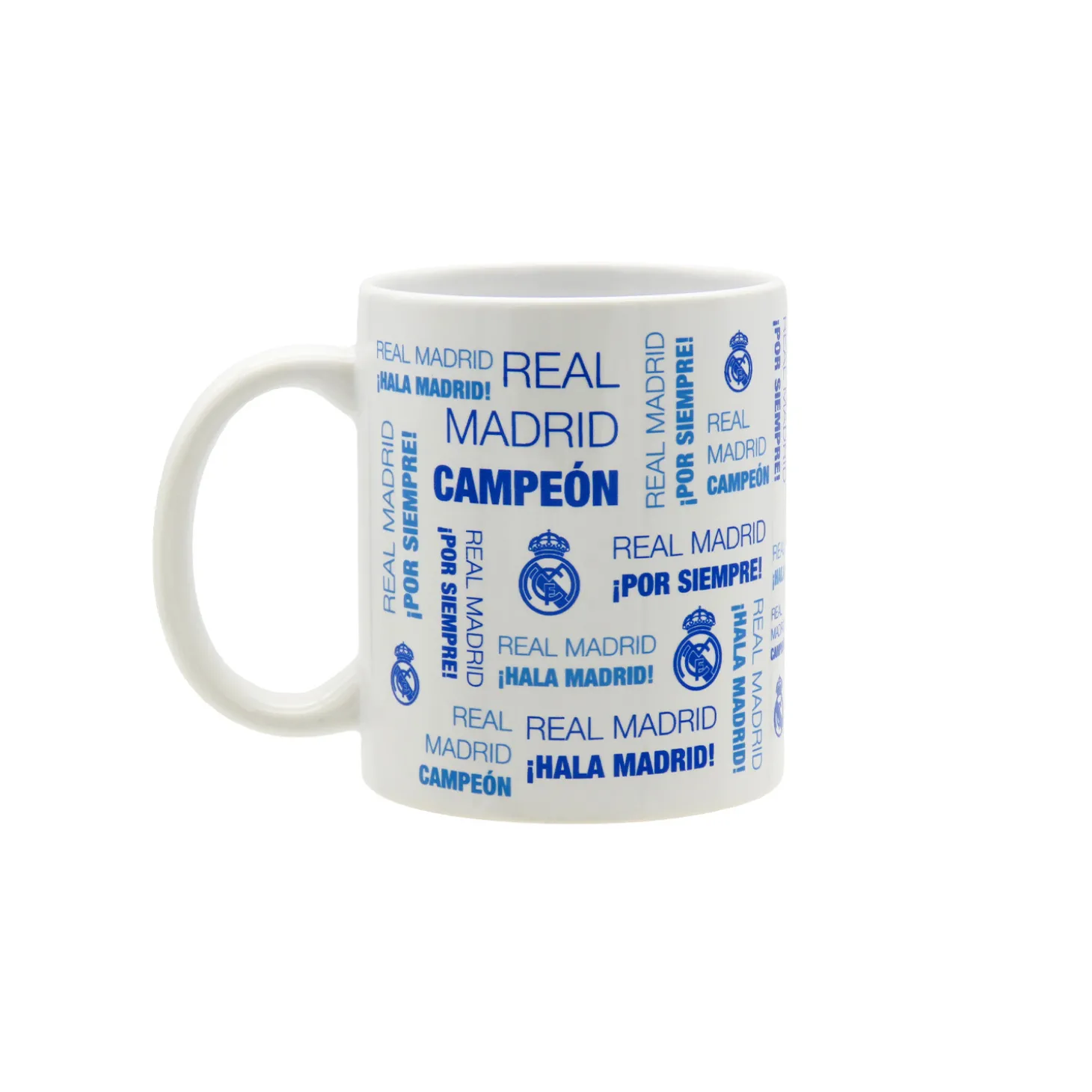 JLK Merchandising, S.L. Glassware & Cups^300ml Ceramic Text Mug White/Blue Real Madrid
