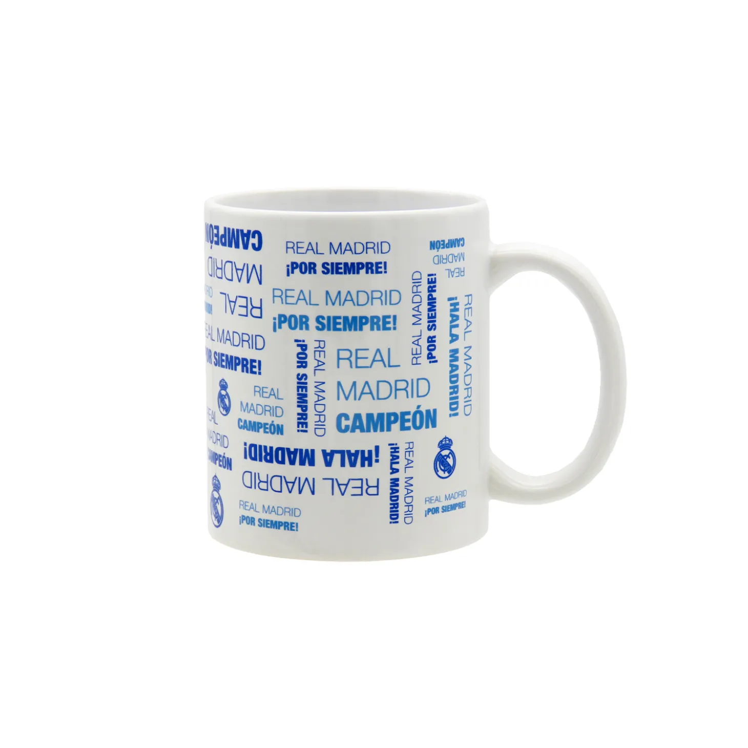 JLK Merchandising, S.L. Glassware & Cups^300ml Ceramic Text Mug White/Blue Real Madrid