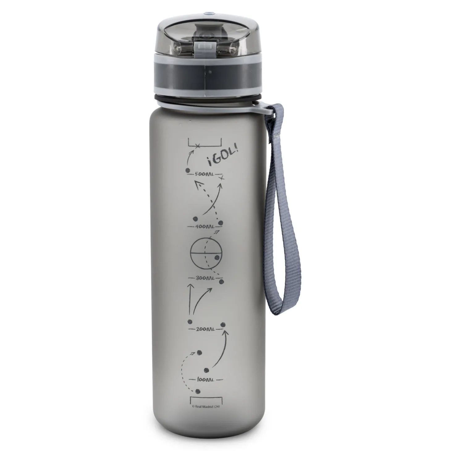 JLK Merchandising, S.L. Glassware & Cups^650ml Sports Bottle Grey Real Madrid