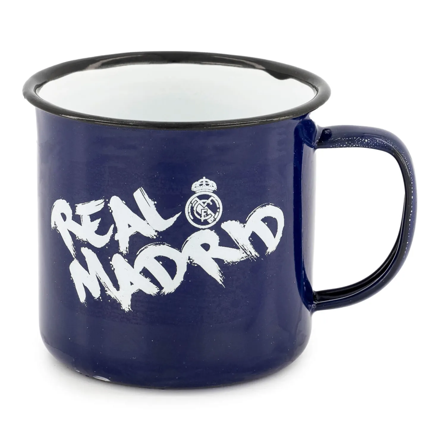 JLK Merchandising, S.L. Glassware & Cups^350ml Text Metalic Mug Blue Real Madrid