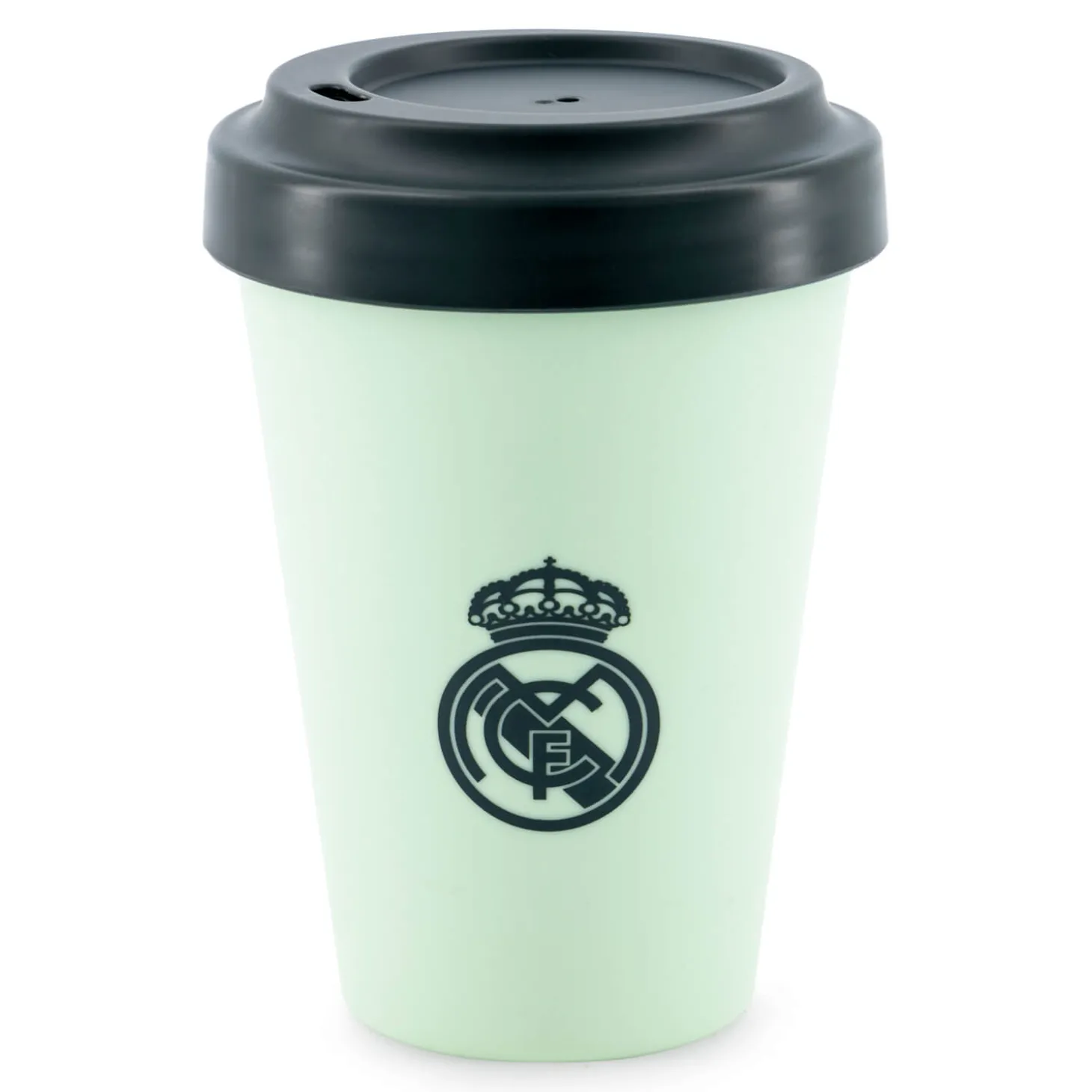 JLK Merchandising, S.L. Glassware & Cups^400ml To Go Cup With Lid Mint Real Madrid