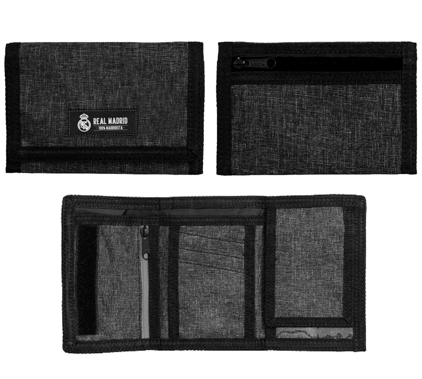 Project & Rogers Wallets^Real Madrid Crest Wallet -Black