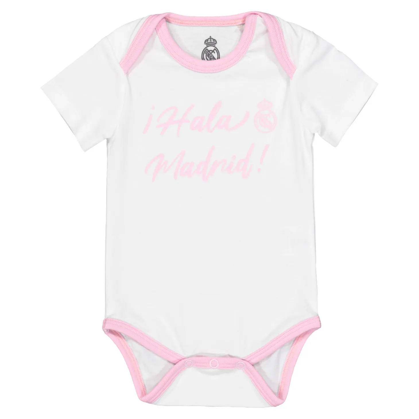 OSDM Baby Clothing^Set 2 Baby Bodies Pink/White Real Madrid