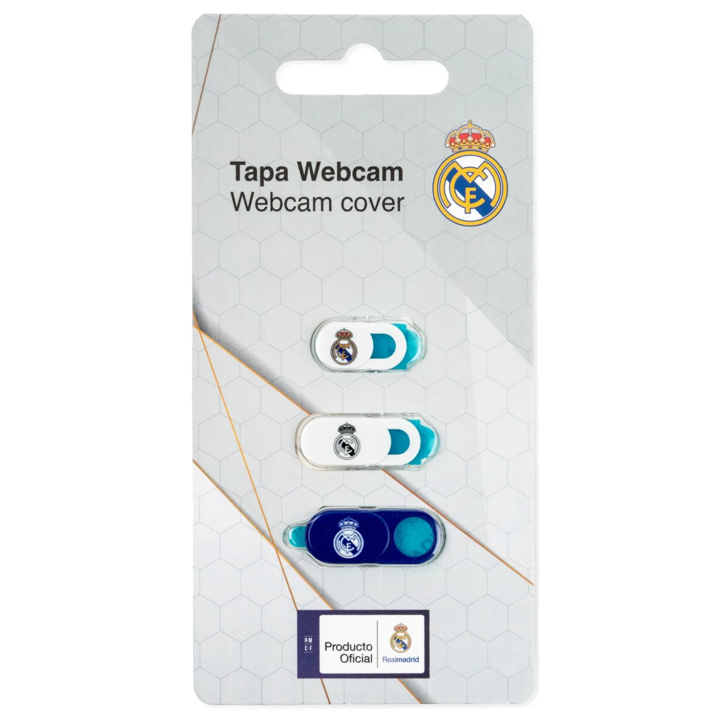 Friendly License S.L. Electronics^Set 3 Webcam Covers Real Madrid