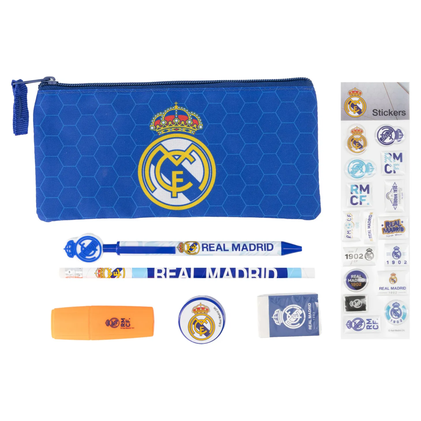 CyP Brands Evolution S.L. Stationery^Stationery Set With Stickers Real Madrid