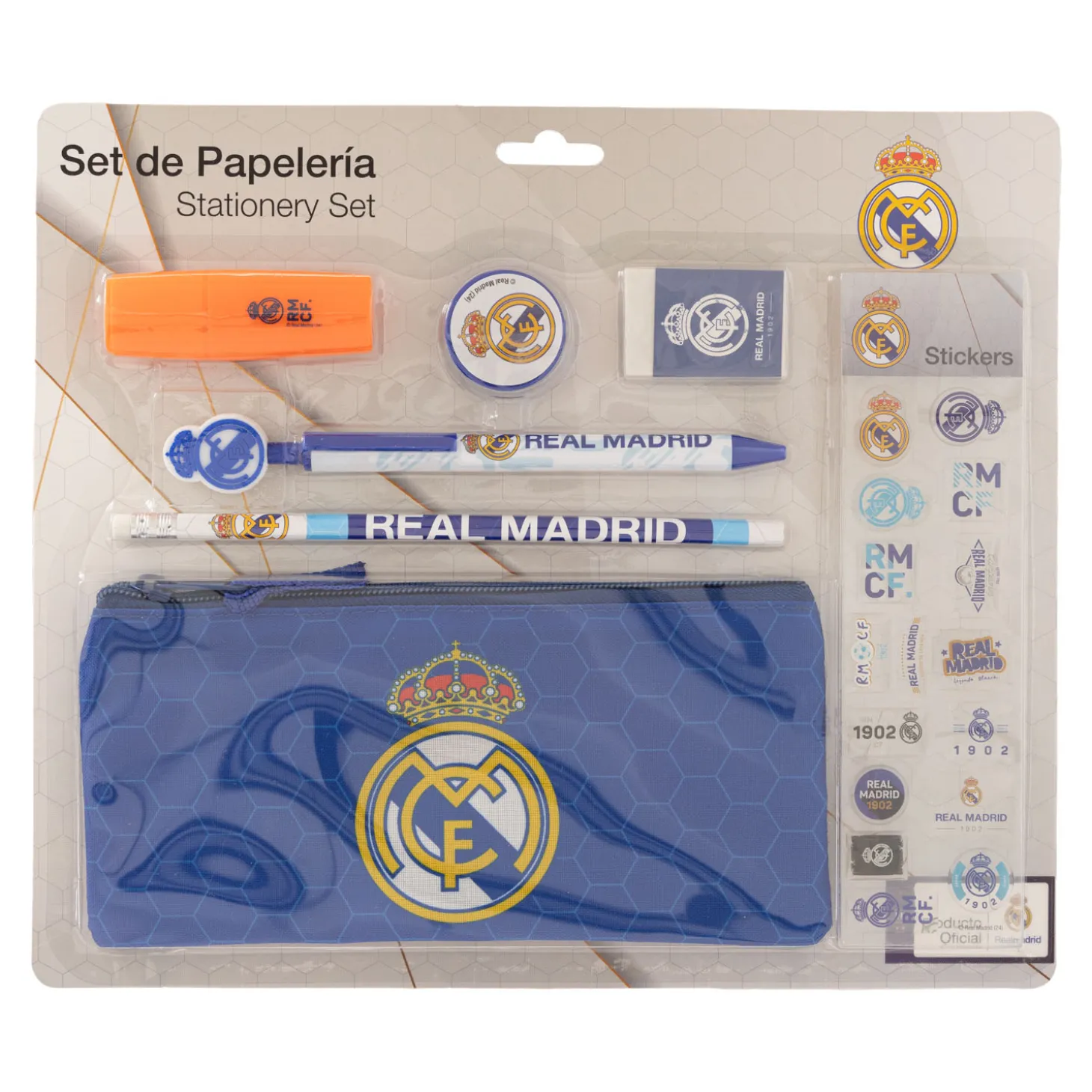 CyP Brands Evolution S.L. Stationery^Stationery Set With Stickers Real Madrid