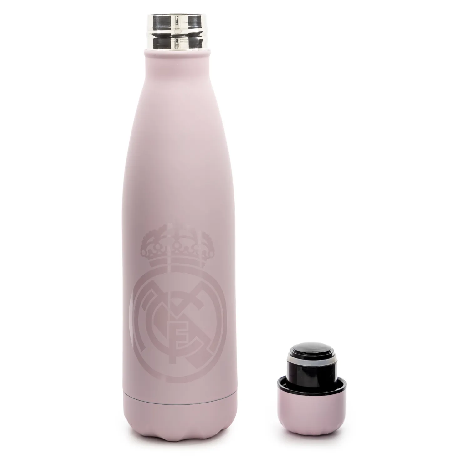 CyP Brands Evolution S.L. Glassware & Cups^Steel 500ml Rubberized Bottle Pink Real Madrid