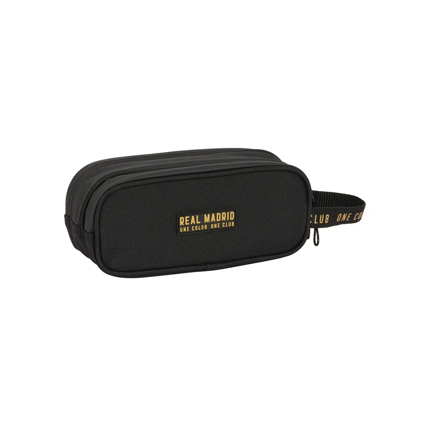 SAFTA S.A. Stationery^Triple Pencil Case Black/Mustard Real Madrid