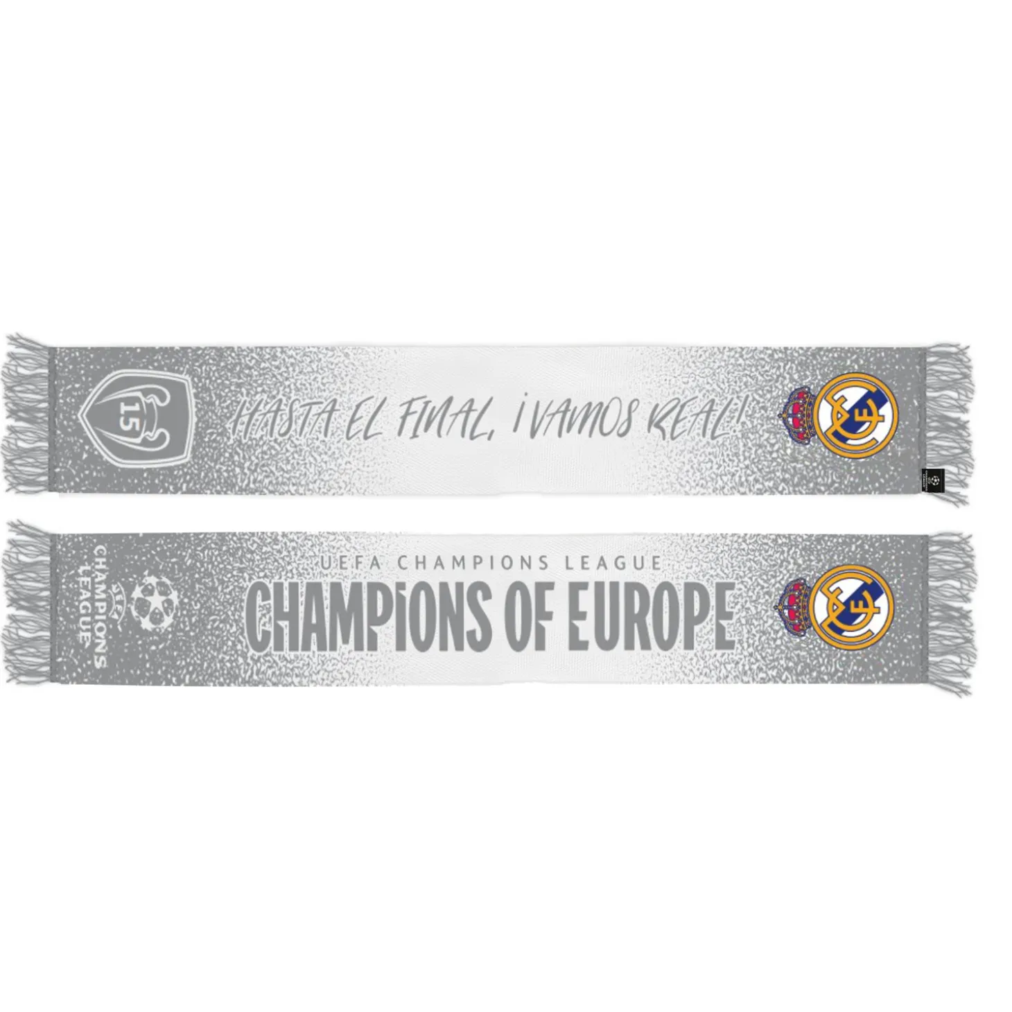 The Great Branding Company Scarves^UCL Champions Of Europe Scarf Silver