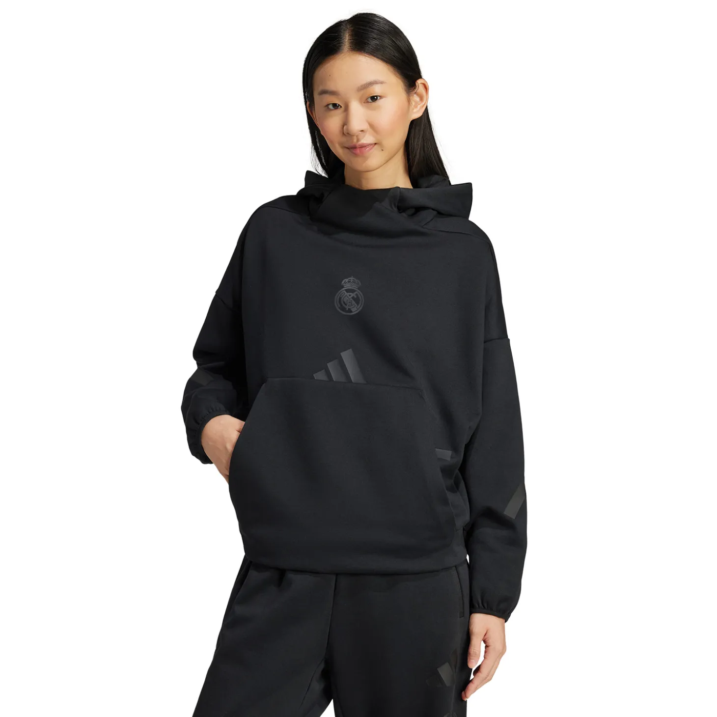 Adidas España, S.A.U Tracksuits | Sweatshirts^Womens adidas Real Urban Hoodie Black