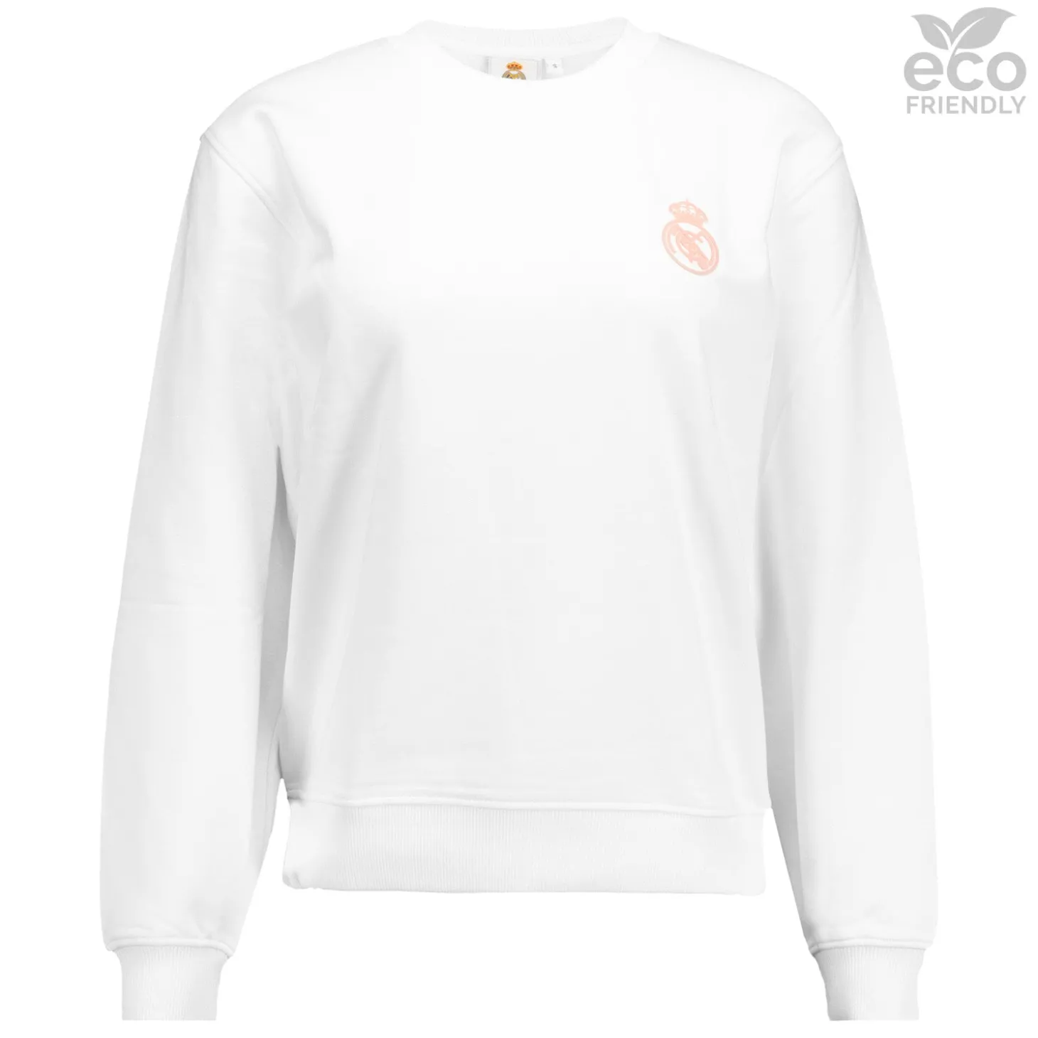OSDM Sweatshirts^Womens ECO Essentials Real Madrid White Crew Cropped Sweatshirt