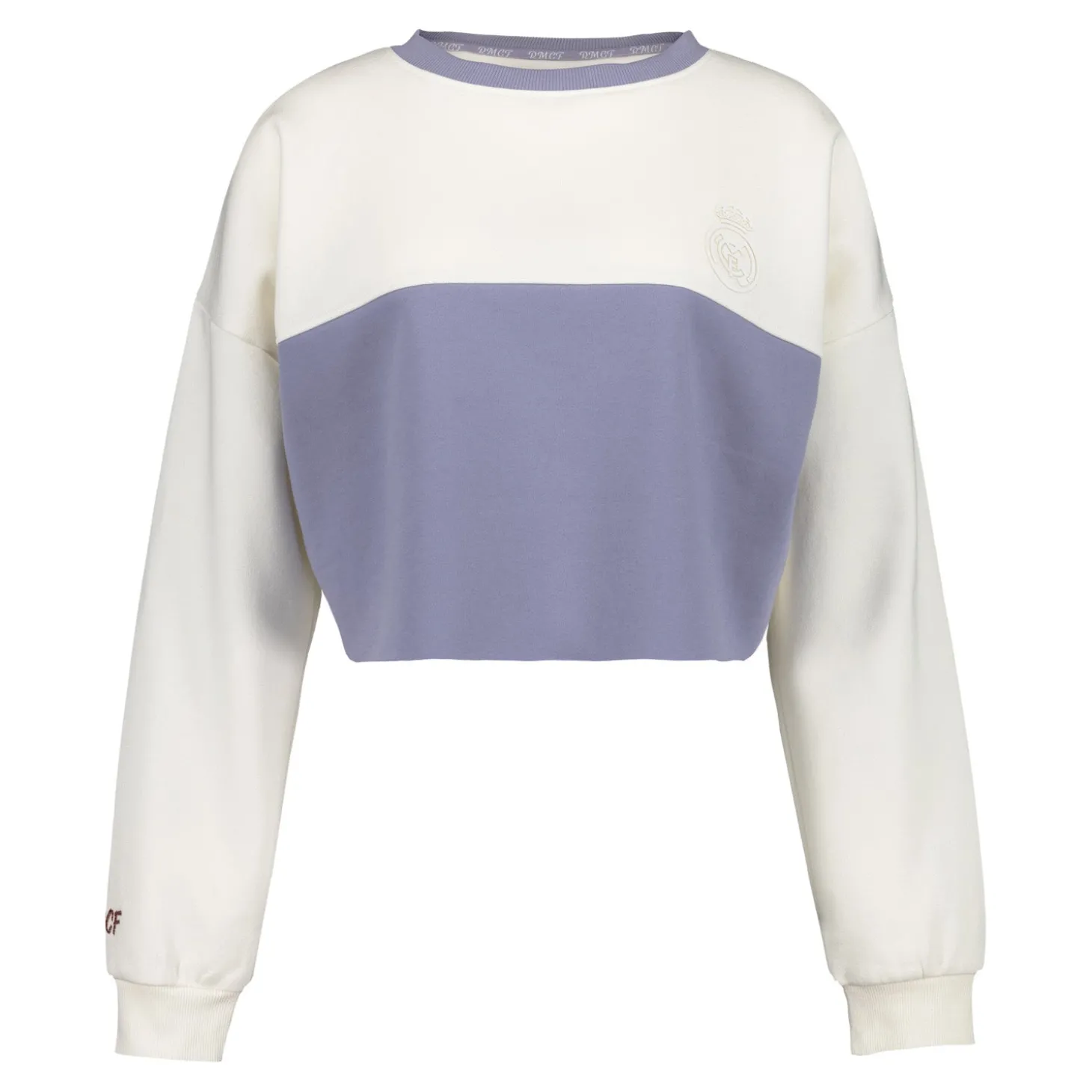 Foundry Sweatshirts^Womens Real Madrid Ladies Vintage Bone Cropped Panel Sweatshirt