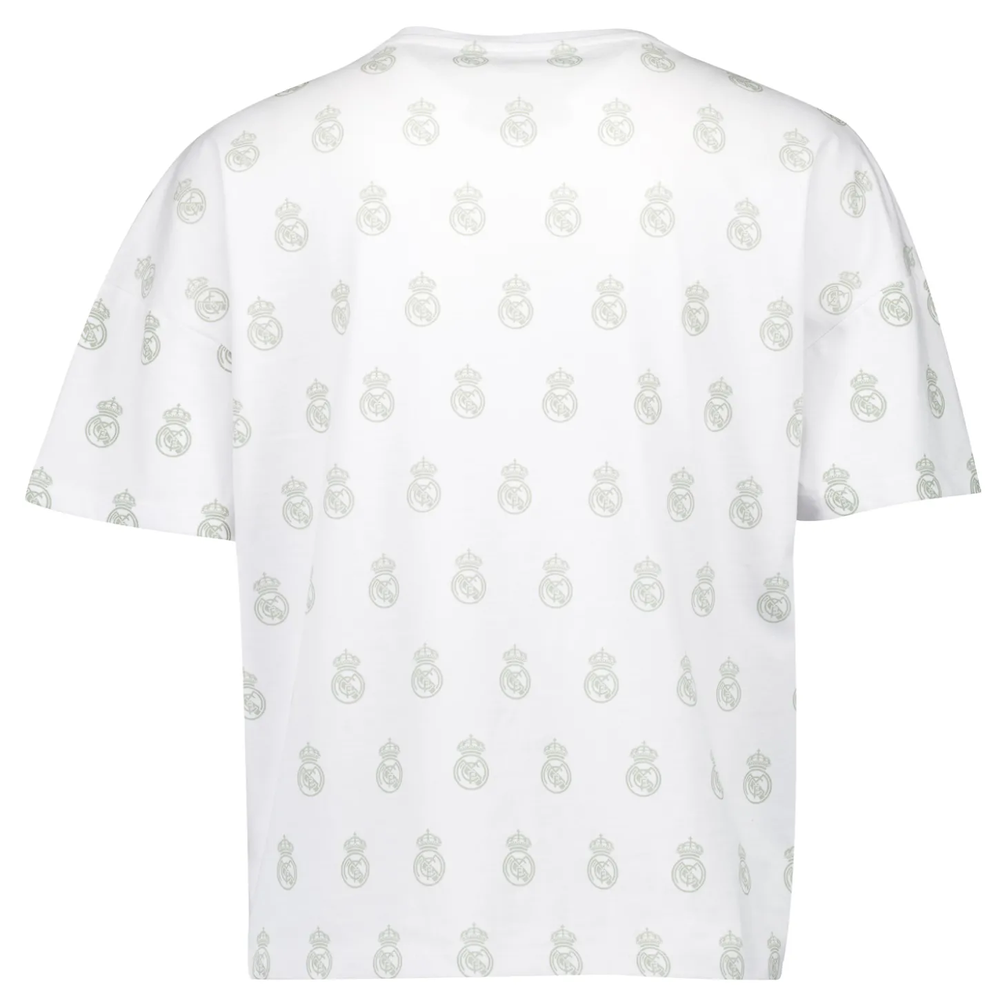 OSDM T-Shirts | Nightwear^Womens Real Madrid White Dreams Pijama Set Printed Crest T-Shirt & Shorts Green