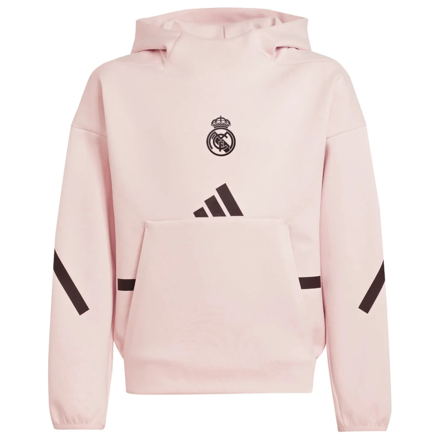 Adidas España, S.A.U Sweatshirts | Sweatshirts^Youth adidas Real Urban Hoodie Light Pink/ Black