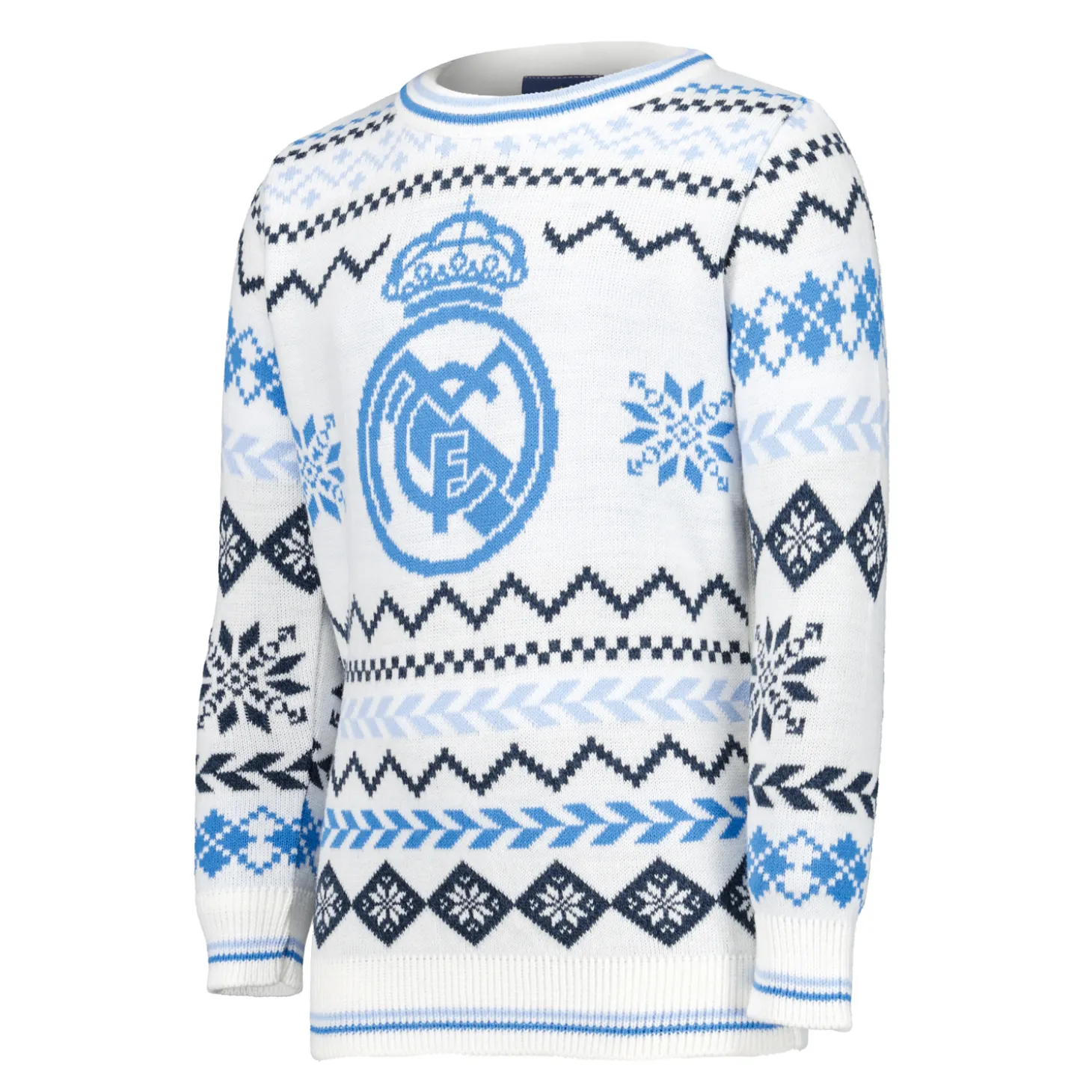 Foundry Sweatshirts^Youth Christmas Sweater Crest Ice White