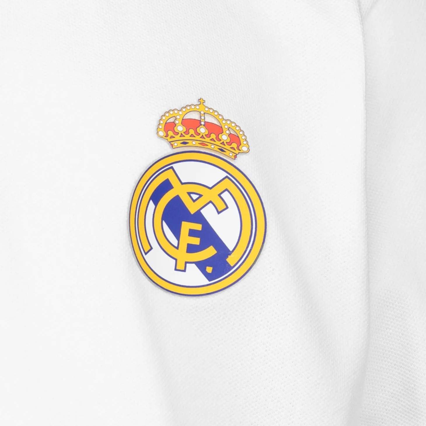 OSDM Back To School | Polos^Youth ECO Essentials Real Madrid Color Crest Polo White