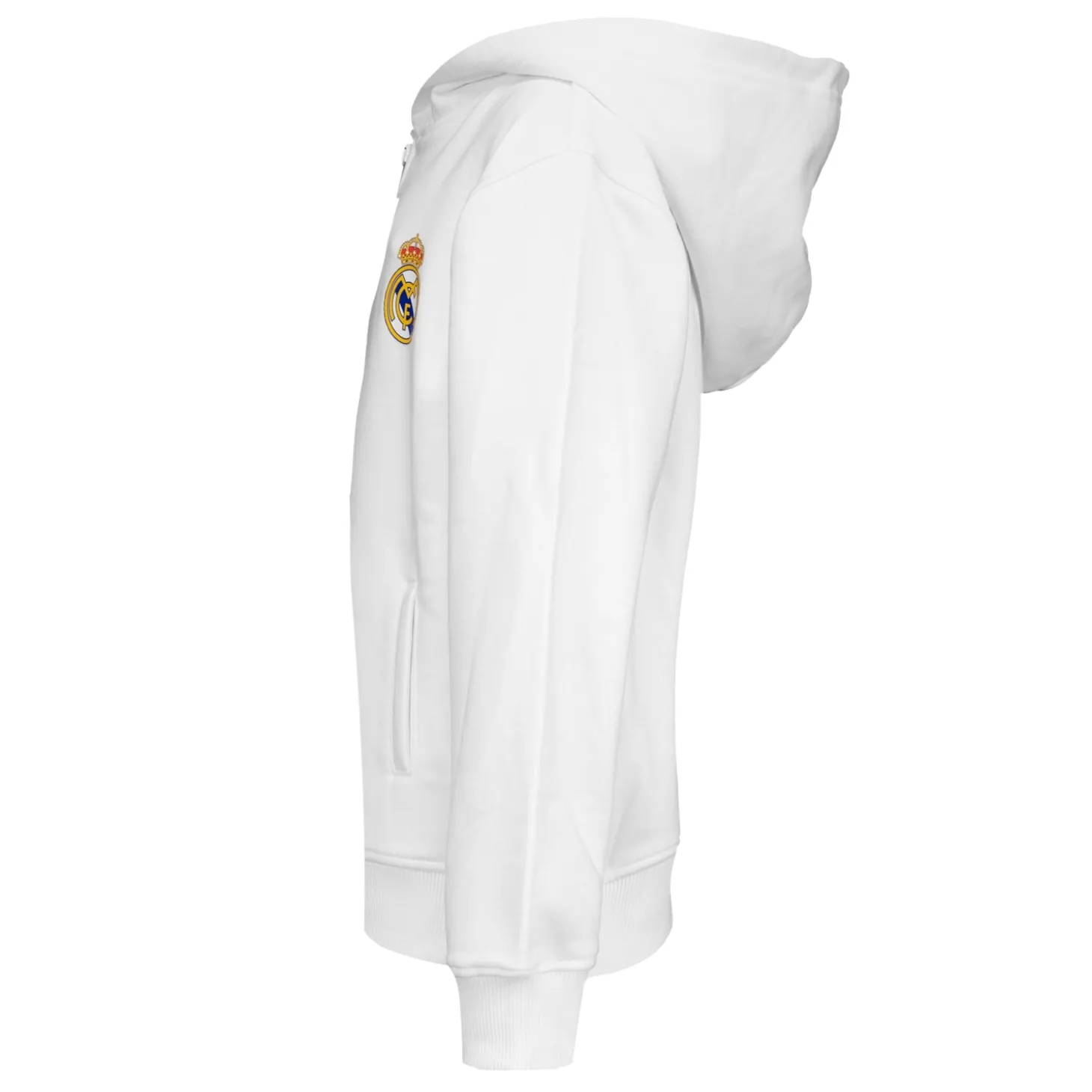 OSDM Sweatshirts^Youth ECO Essentials Real Madrid Color Crest Zip Hoodie White