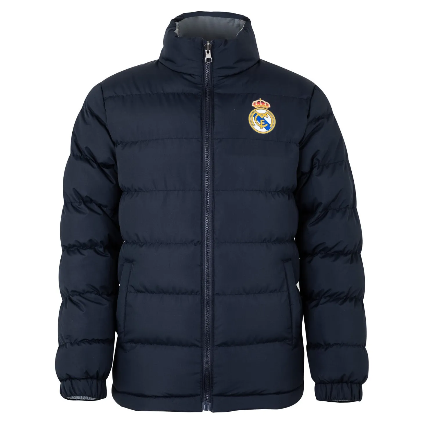 MBA Solutions Jackets^Youth Outerwear Reversible Reflective Puffer Jacket Navy