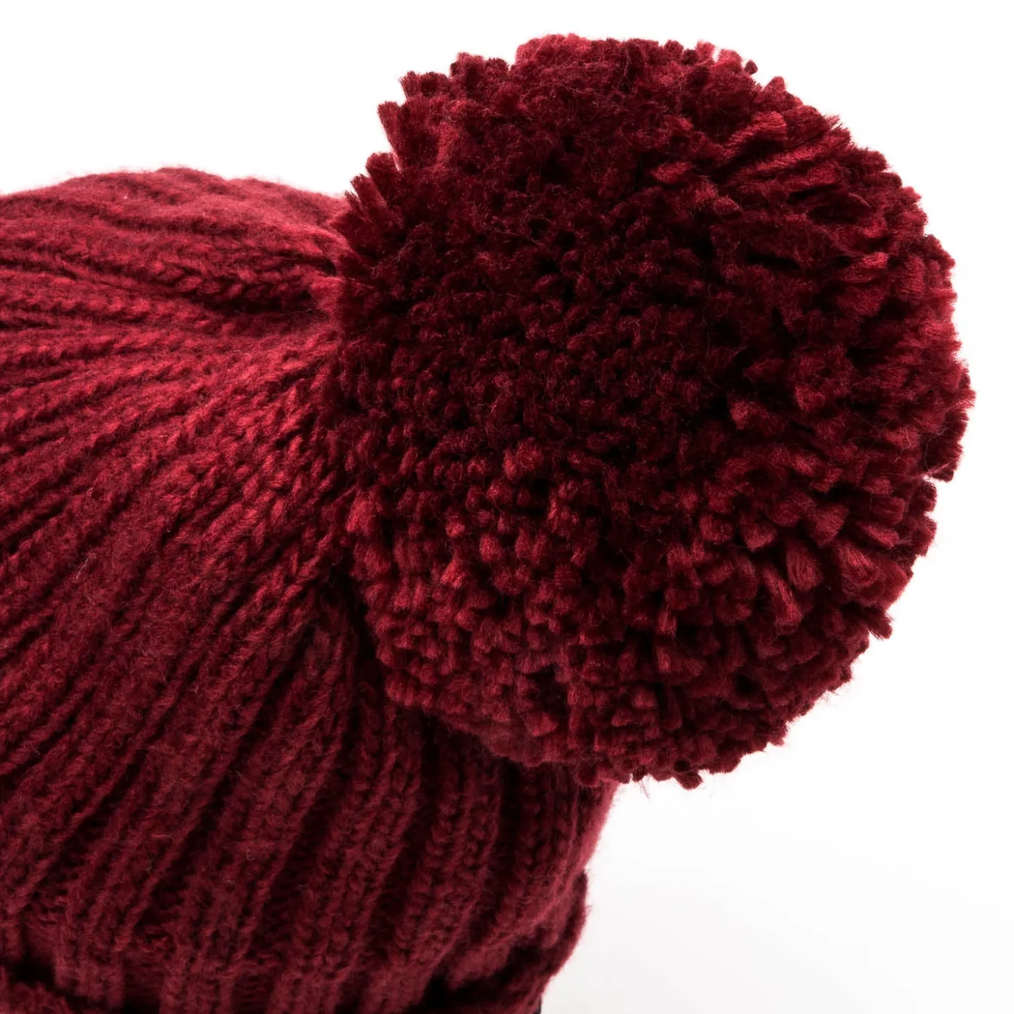 Project Rogers & JLK, S.L. Beanies^Youth Pompom Beanie Burgundy