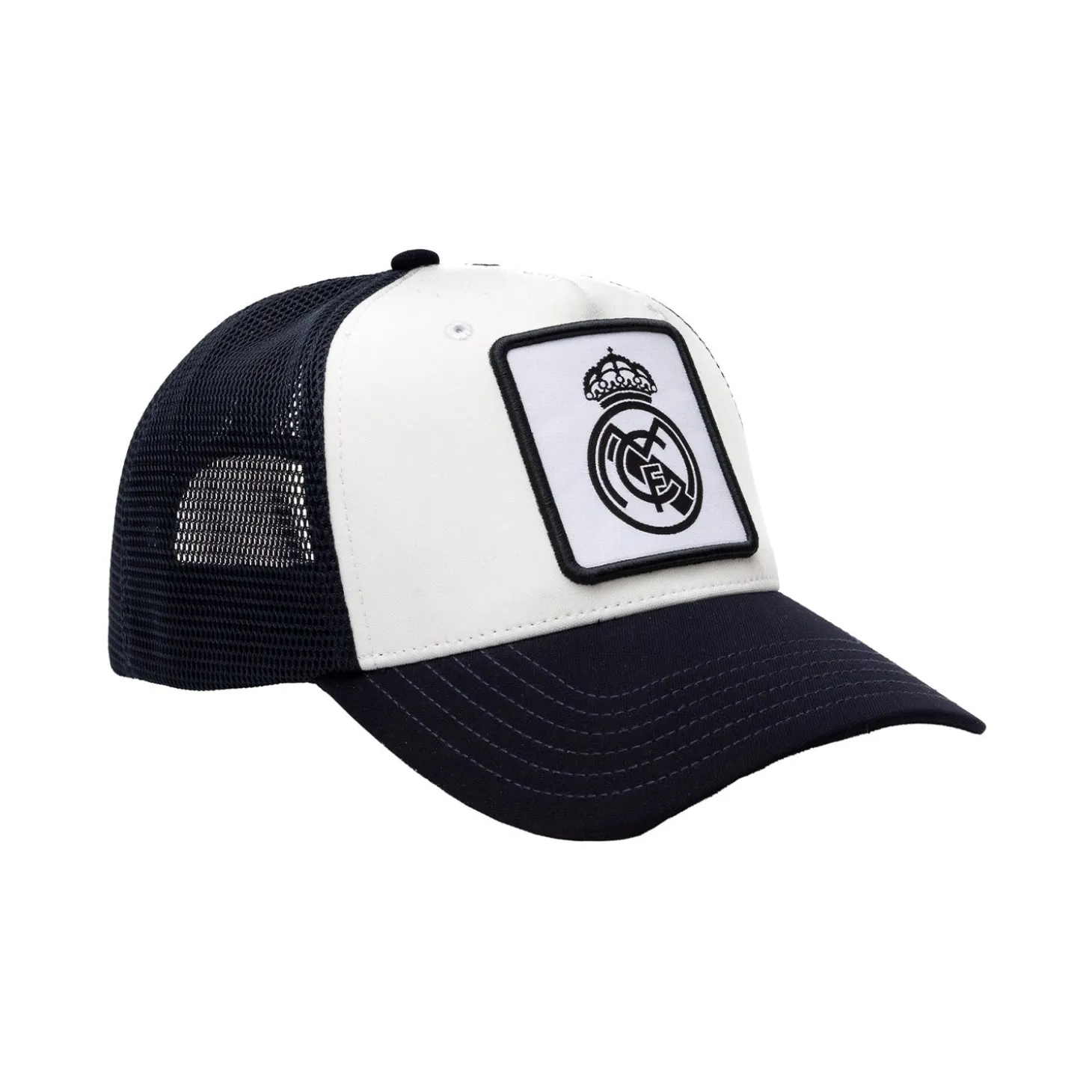 Project Rogers & JLK, S.L. Caps^Youth Square Crest Trucker Cap White/Navy