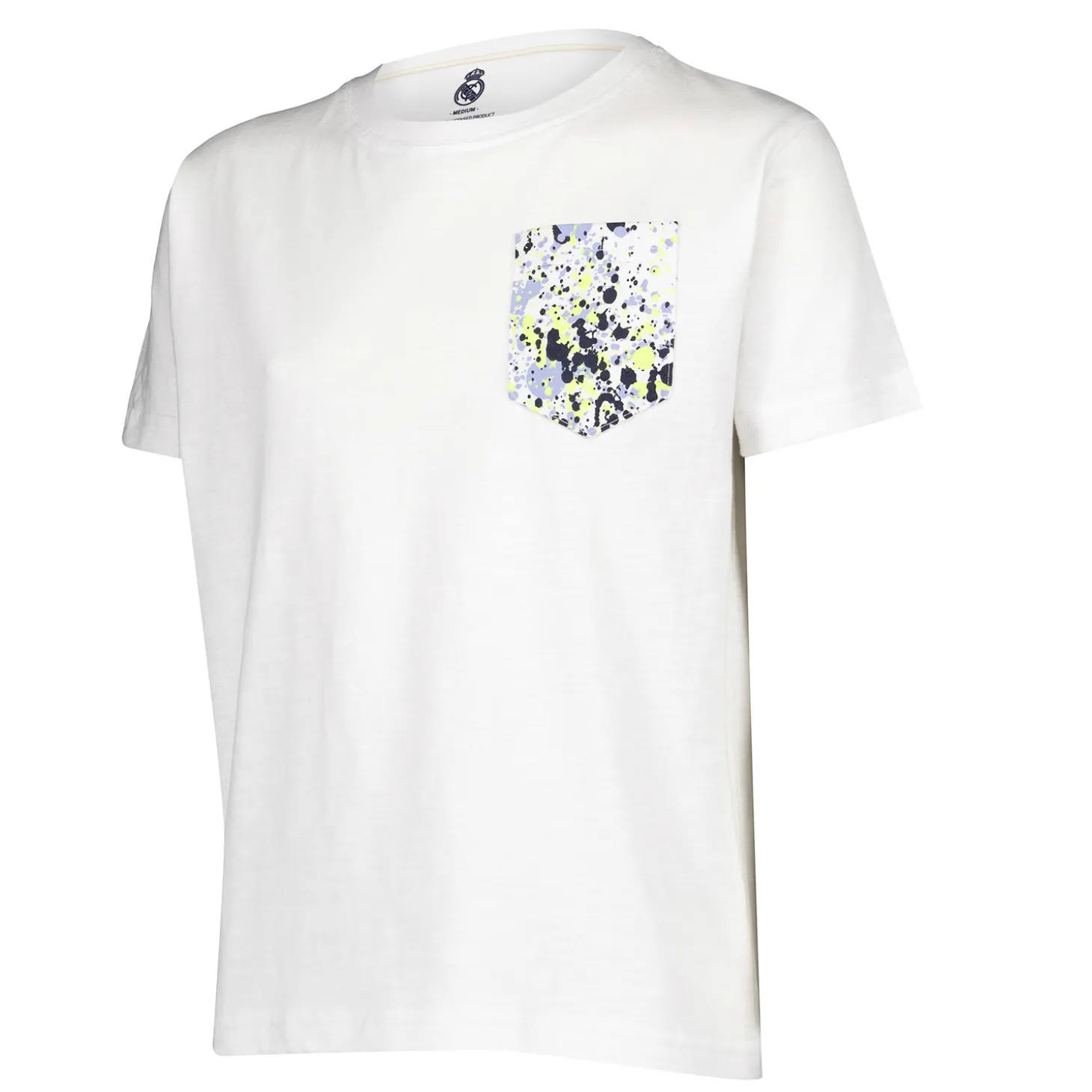 ITEX T-Shirts^Youth T-Shirt Fan Kids Splatter Pocket White Real Madrid
